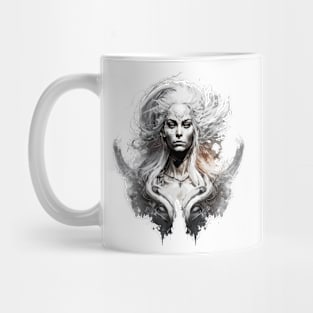 Woman Beauty Portrait Fantasy Painting Wild Life Adventure Mug